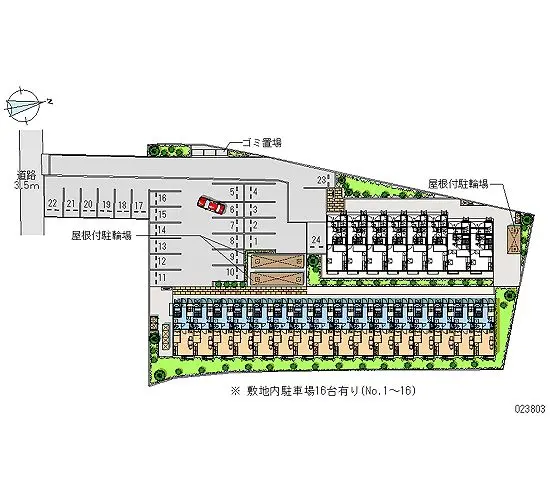 ★手数料０円★町田市鶴間 月極駐車場